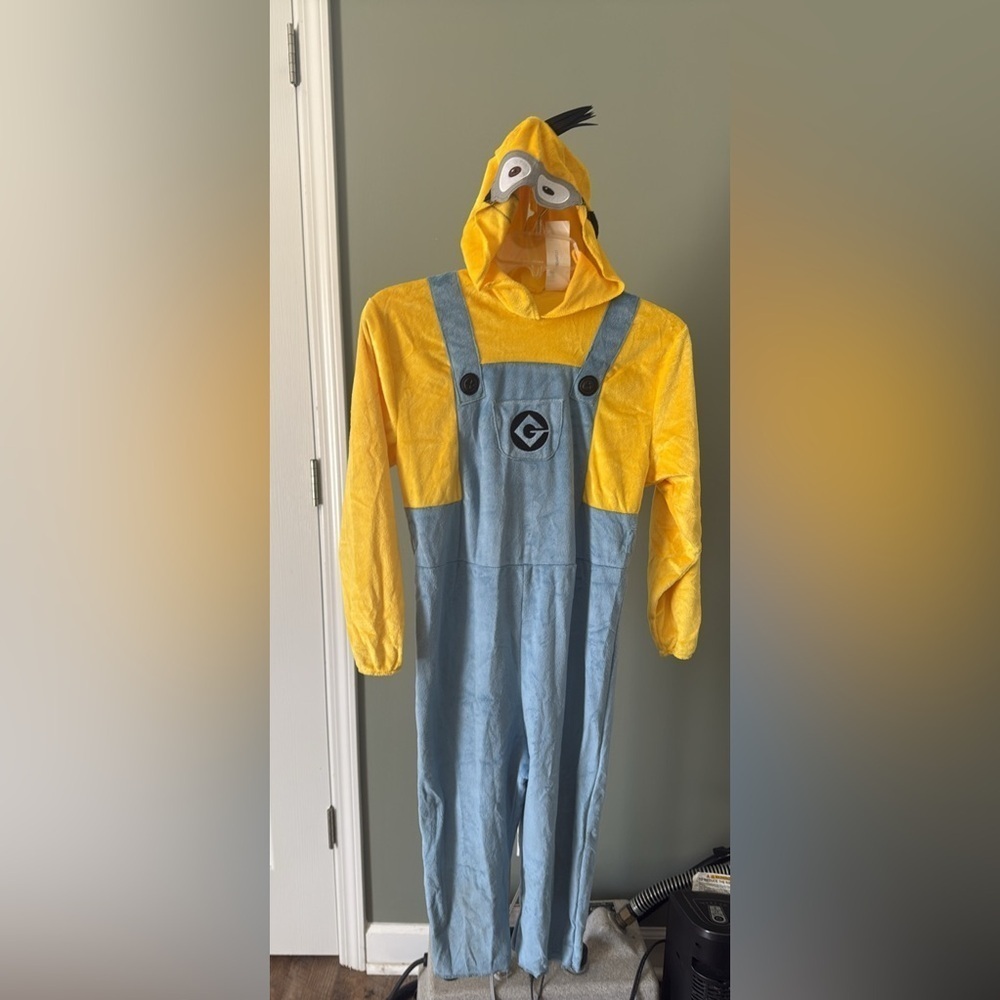 Minion Yellow and Blue Costume Hoodie Size Small